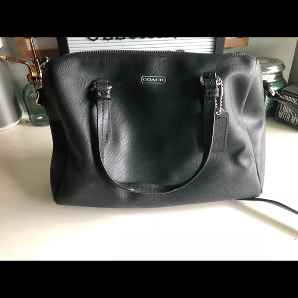 black crossbody bag with handles